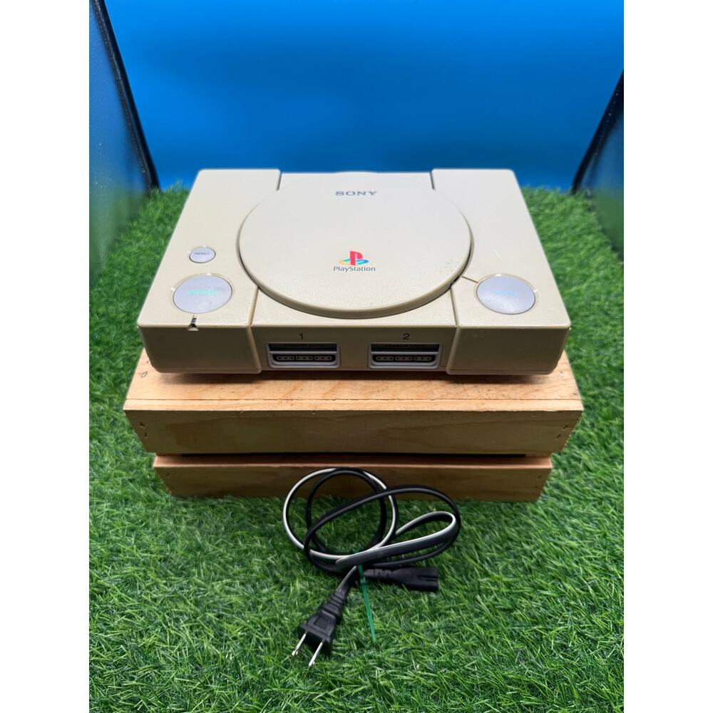 Classic Sony PlayStation 1 Console (SCPH-9001) with Power Cable - Turns On